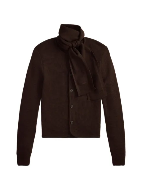 Polo Ralph Lauren tie-scarf wool cardigan Brown 211B17740001