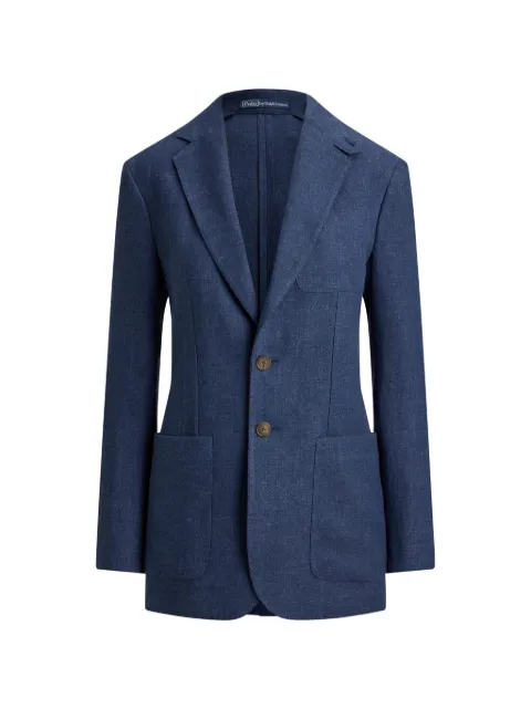 Polo Ralph Lauren single-breasted linen blazer Blue 211B17238001