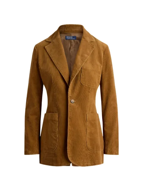 Polo Ralph Lauren corduroy-effect buttoned blazer Brown 211B17221002