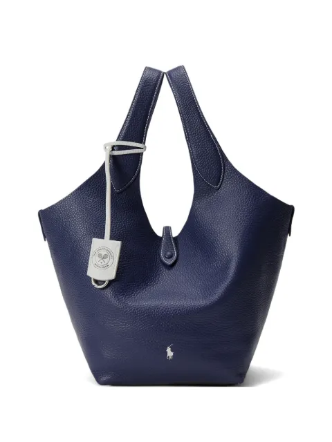 Polo Ralph Lauren Wimbledon Polo Play leather tote bag Blue 428P15416001