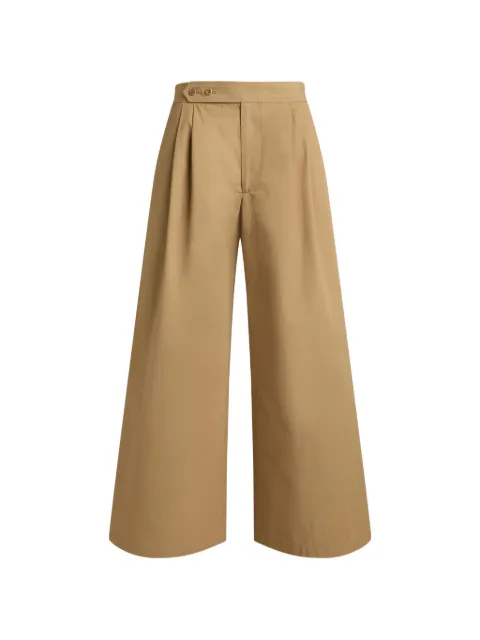 Polo Ralph Lauren pleated wide-leg trousers Neutrals 211B24706005
