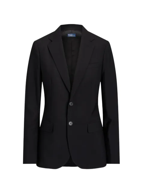 Polo Ralph Lauren single-breasted flapped blazer Black 211907268002