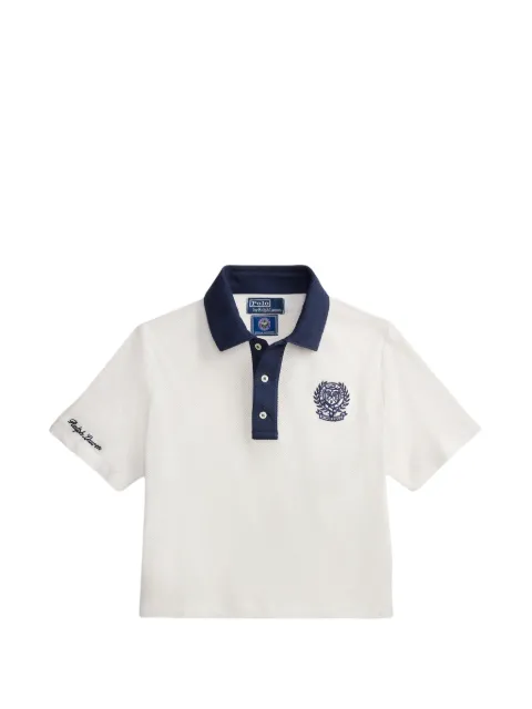 Polo Ralph Lauren x Wimbledon Collection embroidered-crest polo shirt White 211B16029001