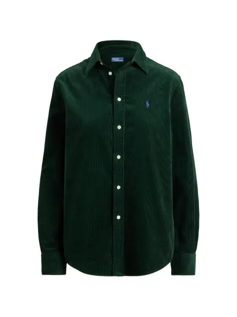 Polo Ralph Lauren Pony-embroidered corduroy shirt Green 211A93203011