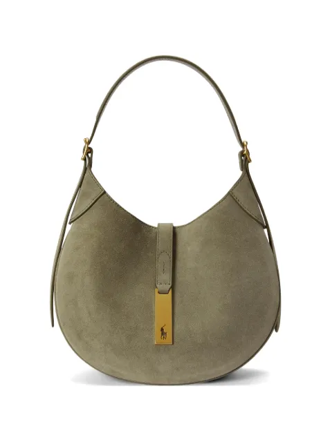 Polo Ralph Lauren Polo ID suede shoulder bag Green 428944015013