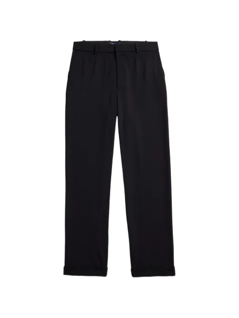 Polo Ralph Lauren pressed-crease folded-cuff trousers Black 211B14813001