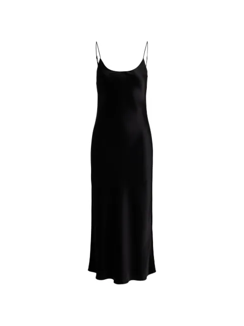 Polo Ralph Lauren satin slip dress Black 211A96340003