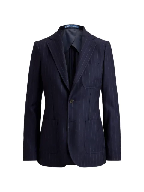 Polo Ralph Lauren pinstripe patch-pocket jacket Blue 211B17218001