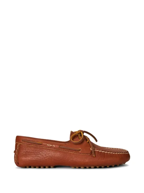 Polo Ralph Lauren laces leather loafers Brown 818963430003