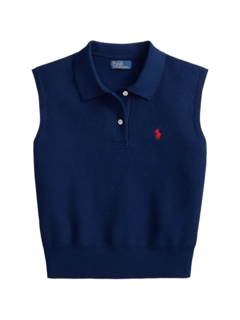 Polo Ralph Lauren cropped sleeveless sweater Blue 211970666500