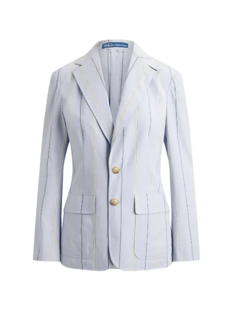 Polo Ralph Lauren striped single-breasted blazer Blue 211B17219001