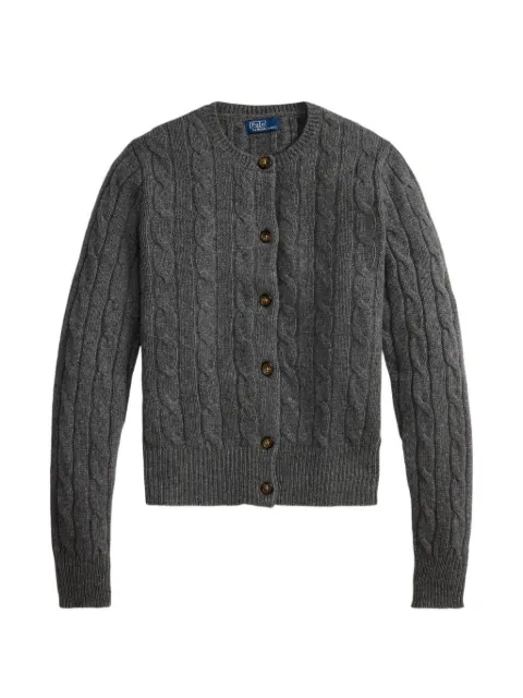 Polo Ralph Lauren cable-knit crewneck cardigan Grey 211891617500