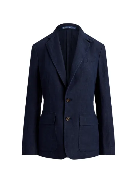 Polo Ralph Lauren single-breasted linen blazer Blue 211A12781001