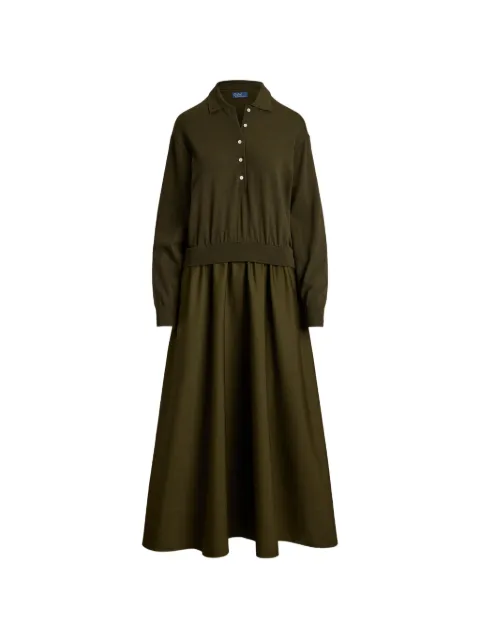 Polo Ralph Lauren long sleeve polo dress Green 211B17448002