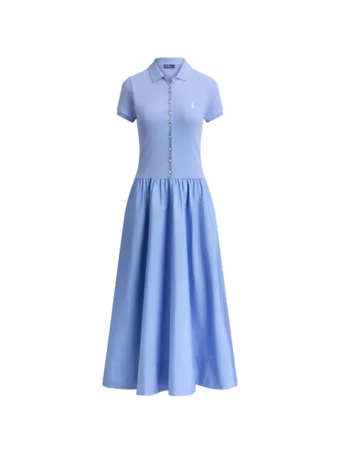 Polo Ralph Lauren mesh poplin maxi dress Blue 211B17443002