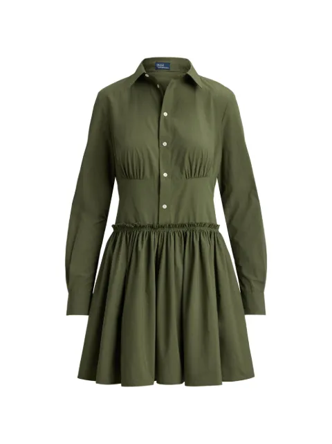 Polo Ralph Lauren ruffled shirt mini dress Green 211B31544002