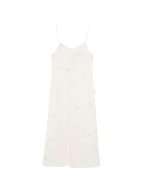 Kinyan Lam Hand Knots butterfly slip dress Neutrals V4DRS07