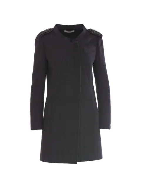 Prada Pre-Owned Vintage embellished shoulder coat Purple MR700773