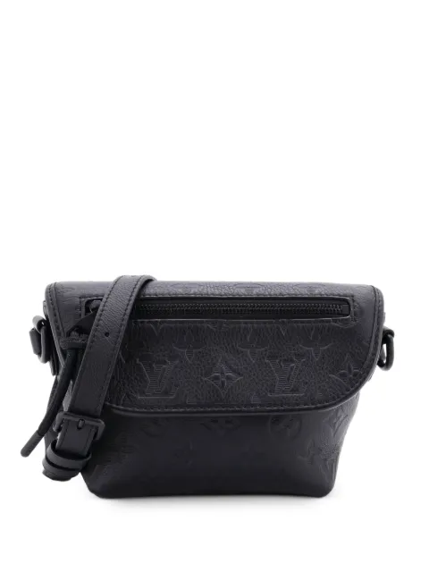 Louis Vuitton Pre-Owned Pulse Wearable Wallet Monogram Shadow Leather belt bag Black 8SVAJ7T8BURW5RIV