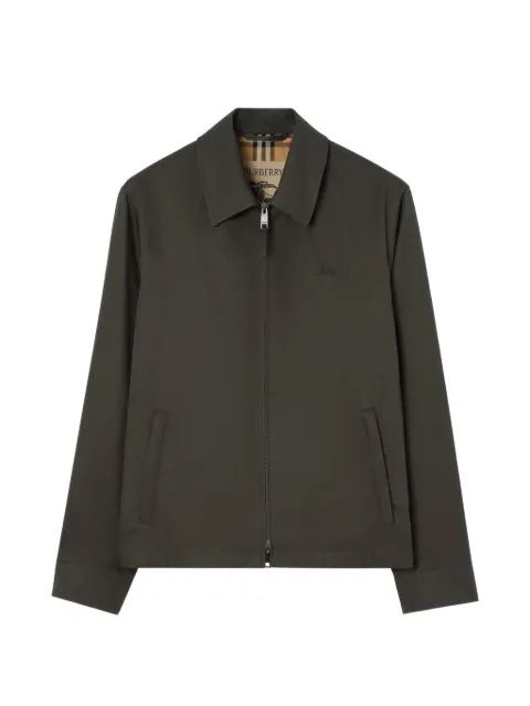 Burberry tropical gabardine Bloomsbury Harrington jacket Grey 8125787