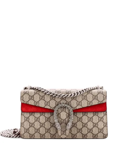 Gucci Pre-Owned Dionysus Bag GG Coated Canvas with Crystal Embellished Metal Small shoulder bag Brown 62XS606EVN88A4TT