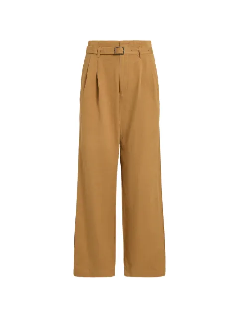 Polo Ralph Lauren cotton-linen pleated trousers Neutrals 211B17580001