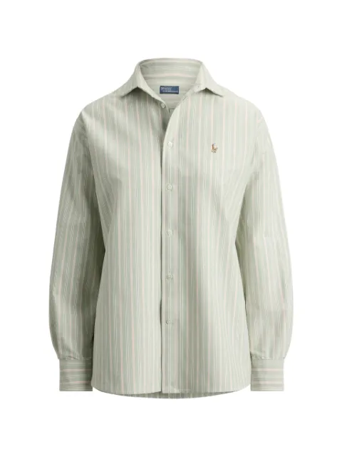 Polo Ralph Lauren striped long-sleeve shirt Green 211B21507001