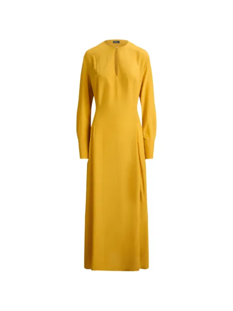 Polo Ralph Lauren Elouise tie-waist long-sleeve dress Yellow 211B22770001