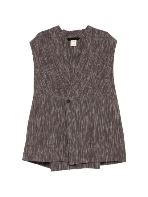 Jan Jan Van Essche V-neck button-up gilet Brown GILET15LIGHTSAGE
