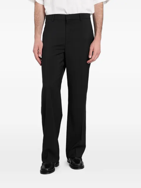 Barena pressed-crease straight-leg trousers Black PAU54330478