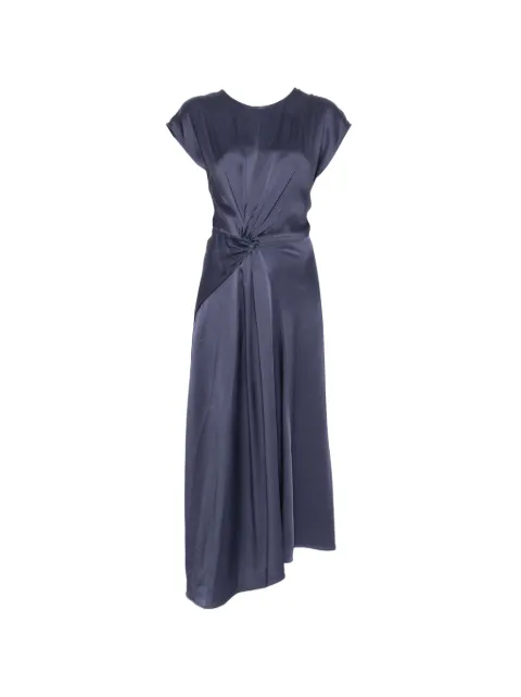 Victoria Beckham twisted midi dress Blue 1226WDR007292D