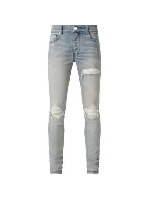 AMIRI MX1 Ultrasuede skinny jeans Blue AM5JE006