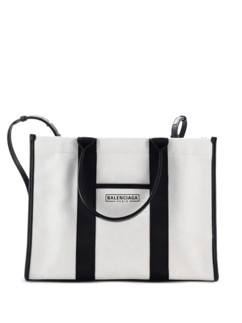 Balenciaga Pre-Owned Hardware Canvas Medium tote bag Neutrals PJSFEXNWV35H71W4