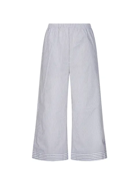 By Malene Birger Mirabello striped trousers White 103349