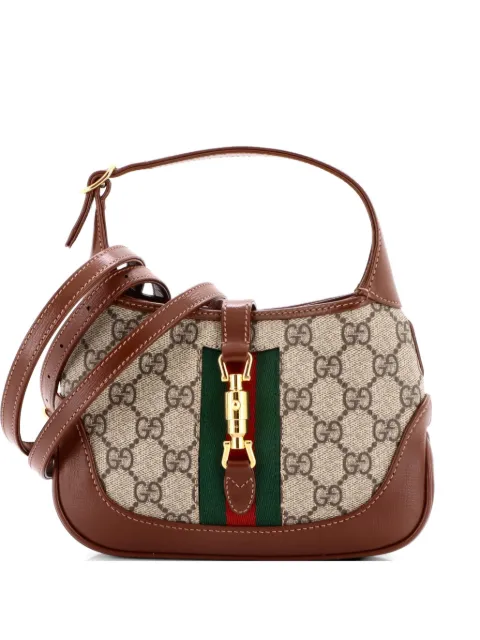 Gucci Pre-Owned Jackie 1961 GG Coated Canvas Mini hobo bag Brown W54W9YXW7A69WO73
