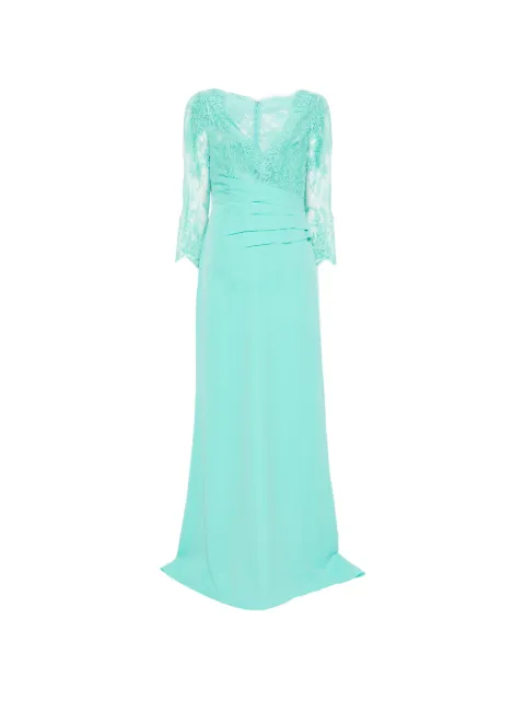 AIRE lace long-sleeve maxi dress Green 1U166GEOE0705
