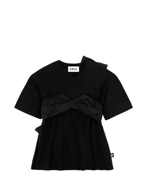 AREA taffeta-knot T-shirt Black RS26AWTS0054FA02