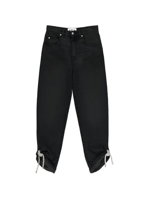 AREA crystal-knot jeans Black RS26AWPA0092DE02