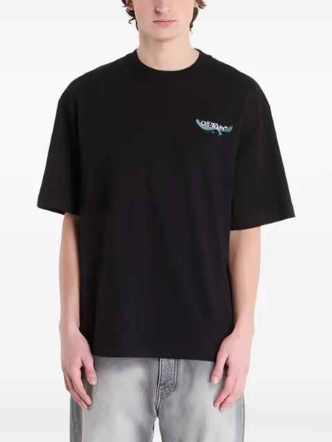 Off-White graphic T-shirt Black OMAA120S26JER00K