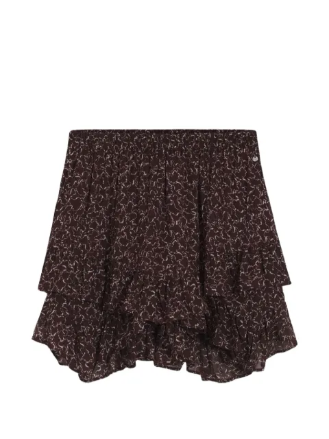 BOSS ruffled mini skirt Red 50553862