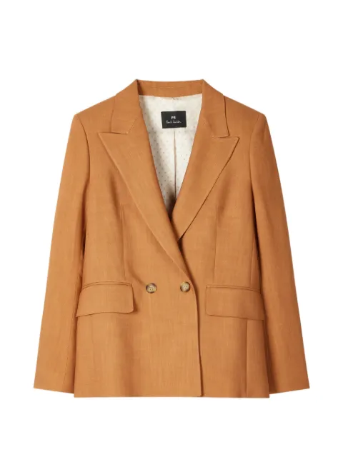 PS Paul Smith double-breasted blazer Brown W2R437JV31390