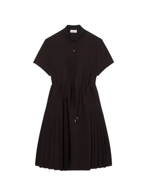 Lacoste pleated midi dress Brown EF0197