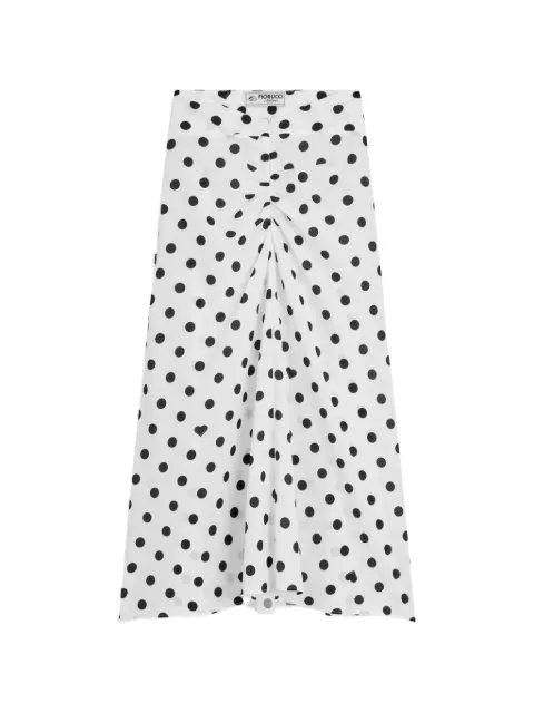 Fiorucci polka-dot midi skirt White W26SSBSK013PL02