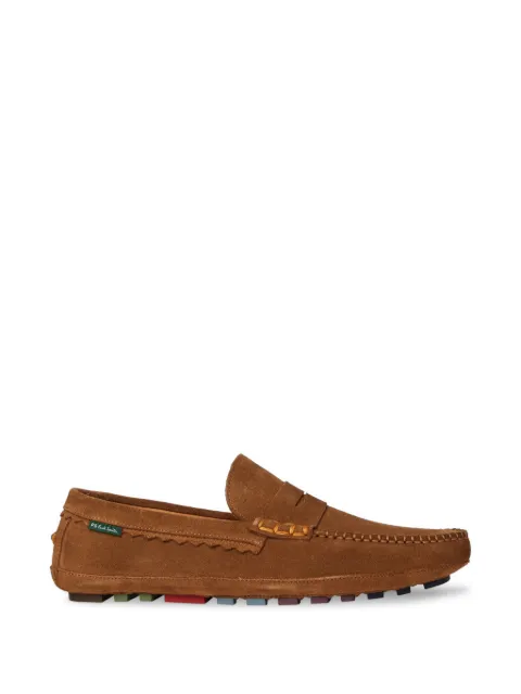 PS Paul Smith stitching trim loafers Brown M2SJEN03USUE