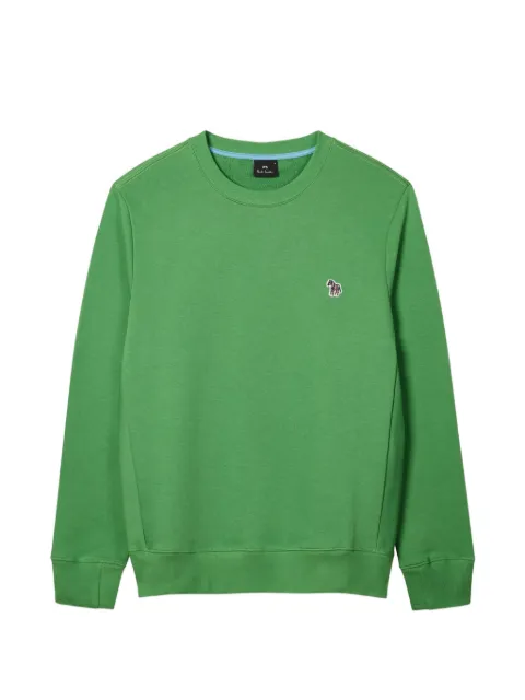 PS Paul Smith zebra-motif crew-neck sweatshirt Green M2R027RZV21116