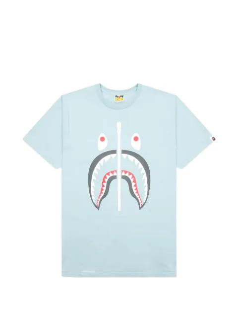 A BATHING APE® shark-print T-shirt Blue 001TEK301003MSAX