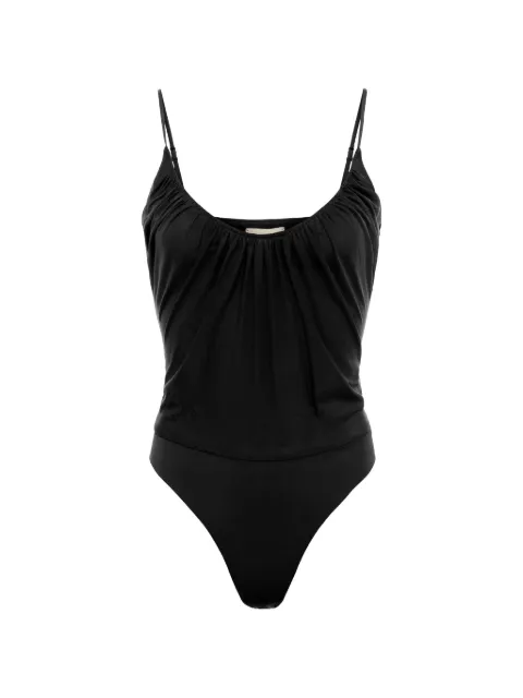 L'Agence Gelina gathered bodysuit Black 40615PRM