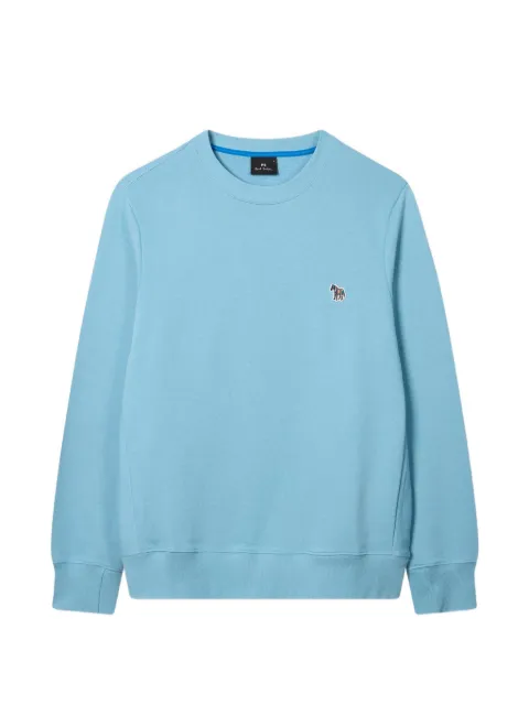 PS Paul Smith zebra-motif crew-neck sweatshirt Blue M2R027RZV21116