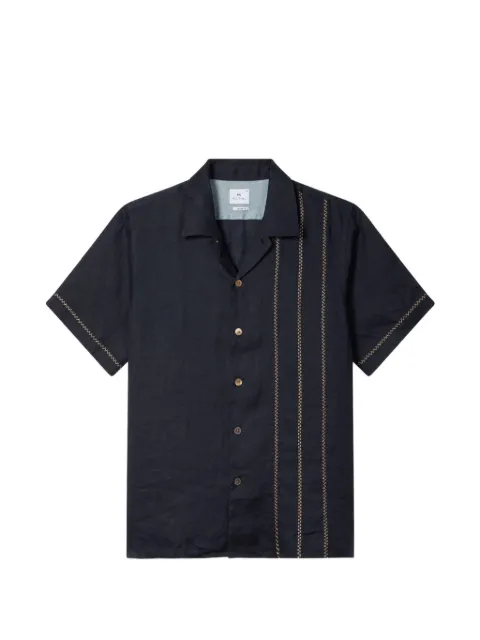 PS Paul Smith embroidered shirt Blue M2R695UEV22649