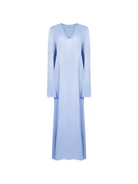 TWINSET V-neck long-sleeve dress Blue 261TP2370